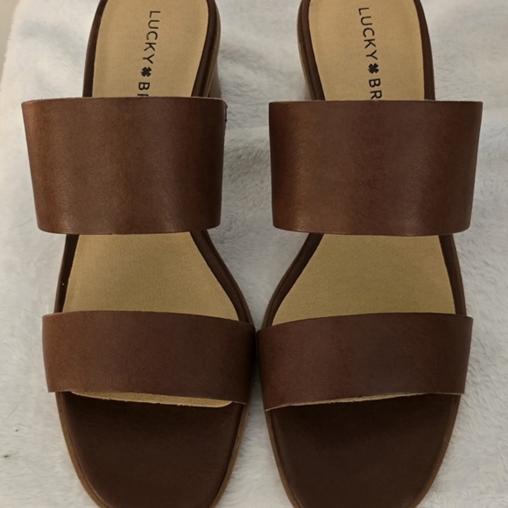 Lucky Brand Tan Women's Slide Sandals